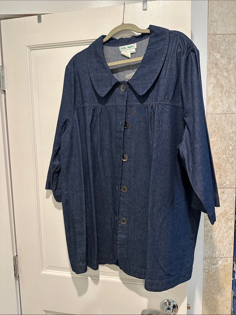 Ulla Popken Dark Denim Blue Jean Jacket